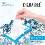 DR. RASHEL Ice Fresh Face Wipes, Boosts Skin Oxygen, Clear Dirt, Remove Makeup